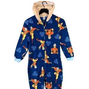 Last Airbender Nickelodeon Pajama One Piece‎ Suit Unisex Kids Size Small Aang